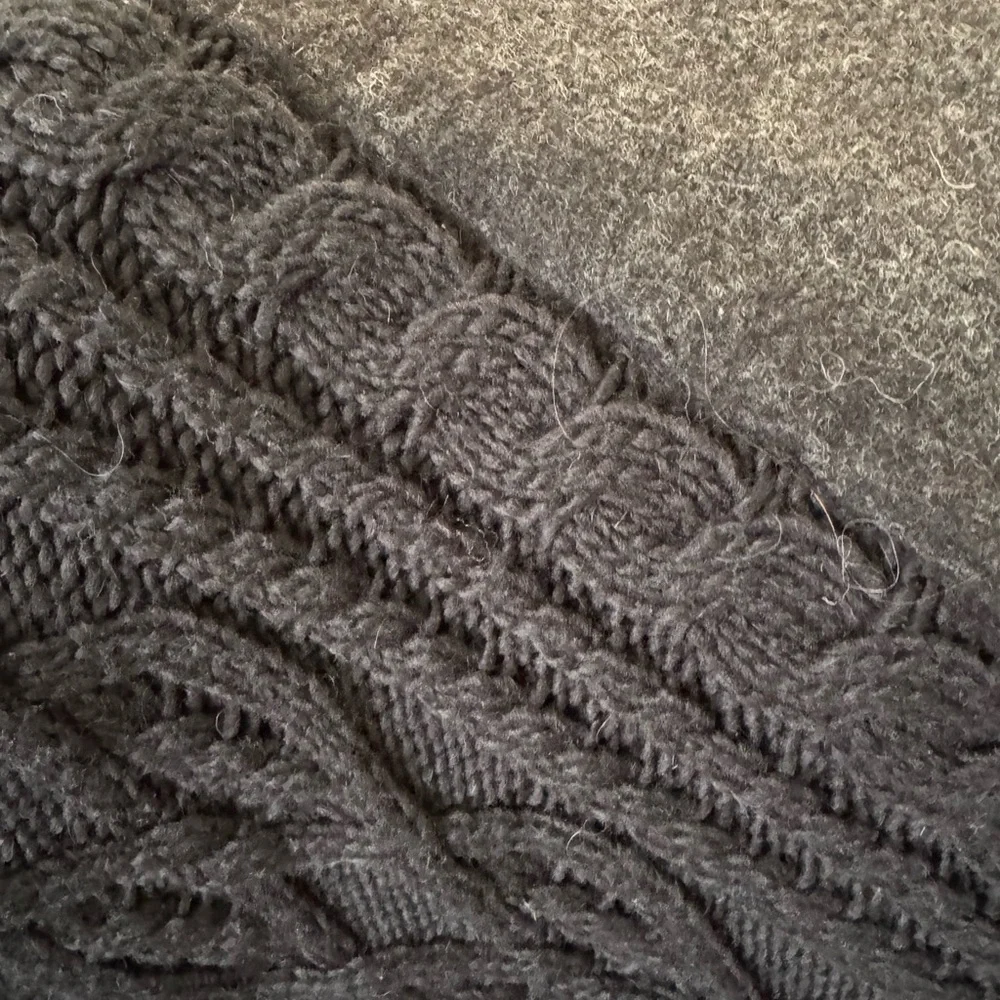 Anthropologie Sleeping on snow Poncho cabled cotillion wool alpaca pullover NWOT - Picture 13 of 14